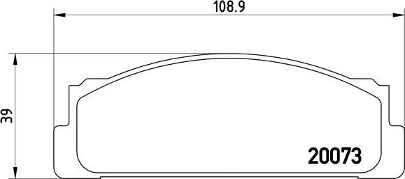 Brembo P 23 003 - Bromsbeläggssats, skivbroms xdelar.se