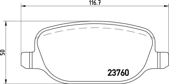 Brembo P 23 089 - Bromsbeläggssats, skivbroms xdelar.se