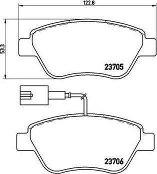 Brembo P 23 085 - Bromsbeläggssats, skivbroms xdelar.se