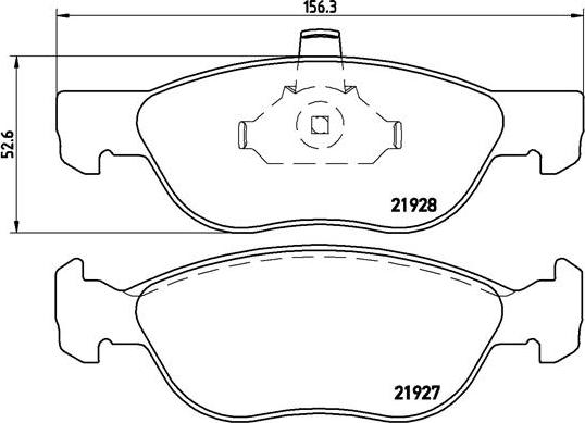 Brembo P 23 081 - Bromsbeläggssats, skivbroms xdelar.se