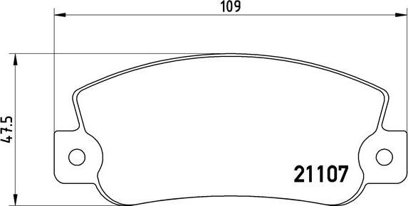 Brembo P 23 032 - Bromsbeläggssats, skivbroms xdelar.se