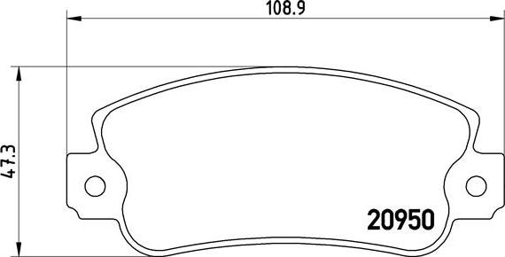 Brembo P 23 021 - Bromsbeläggssats, skivbroms xdelar.se