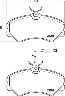 Brembo P 23 023 - Bromsbeläggssats, skivbroms xdelar.se