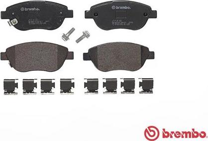 Brembo P 23 153 - Bromsbeläggssats, skivbroms xdelar.se