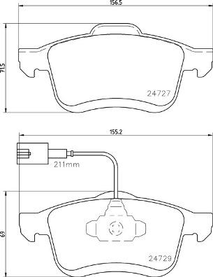 Brembo P 23 163 - Bromsbeläggssats, skivbroms xdelar.se