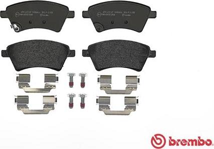 Brembo P 23 105 - Bromsbeläggssats, skivbroms xdelar.se