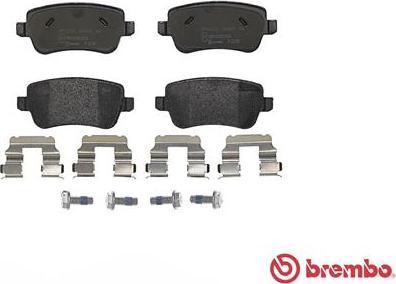 Brembo P 23 101 - Bromsbeläggssats, skivbroms xdelar.se