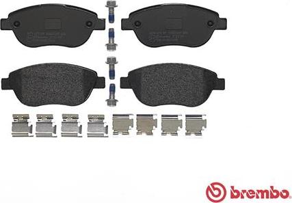 Brembo P 23 119 - Bromsbeläggssats, skivbroms xdelar.se