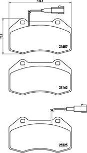 Brembo P 23 139 - Bromsbeläggssats, skivbroms xdelar.se