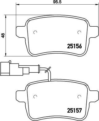 Brembo P 23 133 - Bromsbeläggssats, skivbroms xdelar.se