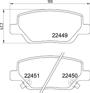 Brembo P 23 179 - Bromsbeläggssats, skivbroms xdelar.se