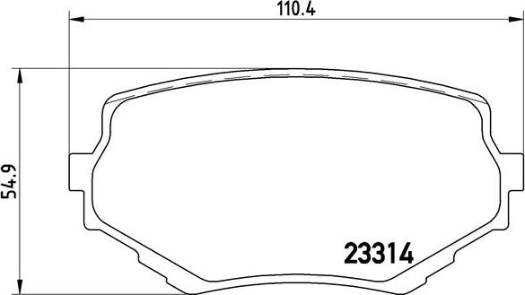 Brembo P 79 009 - Bromsbeläggssats, skivbroms xdelar.se