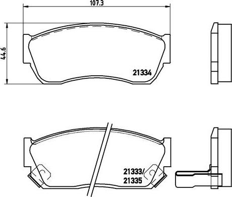 Brembo P 79 005 - Bromsbeläggssats, skivbroms xdelar.se