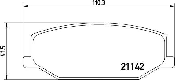 Brembo P 79 001 - Bromsbeläggssats, skivbroms xdelar.se