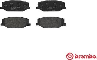 Brembo P 79 001 - Bromsbeläggssats, skivbroms xdelar.se