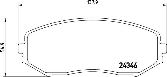 Brembo P 79 018 - Bromsbeläggssats, skivbroms xdelar.se