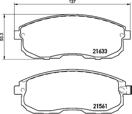 Brembo P 79 030 - Bromsbeläggssats, skivbroms xdelar.se