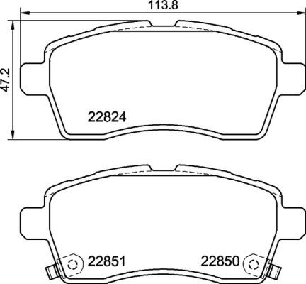 Brembo P 79 037 - Bromsbeläggssats, skivbroms xdelar.se