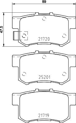 Brembo P 79 027 - Bromsbeläggssats, skivbroms xdelar.se