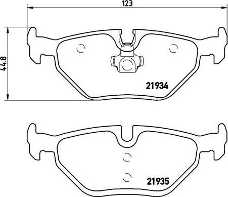 Brembo P 71 006 - Bromsbeläggssats, skivbroms xdelar.se