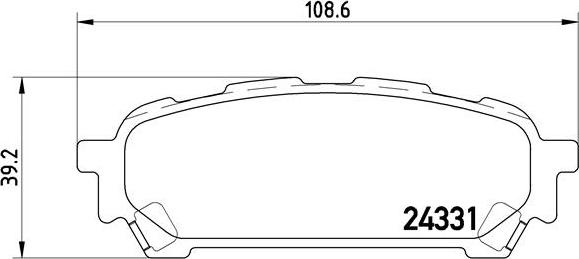 Brembo P 78 014 - Bromsbeläggssats, skivbroms xdelar.se