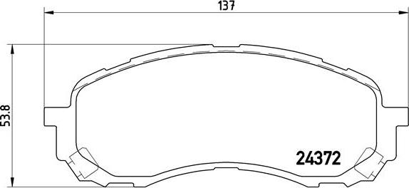 Brembo P 78 015 - Bromsbeläggssats, skivbroms xdelar.se