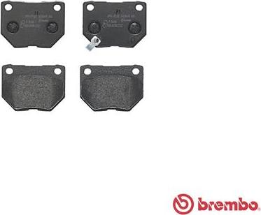 Brembo P 78 016 - Bromsbeläggssats, skivbroms xdelar.se