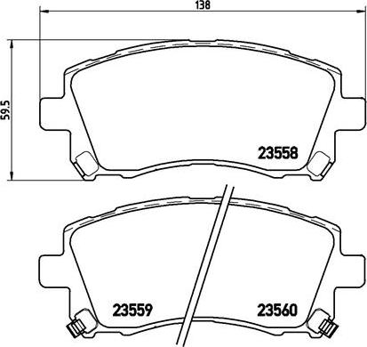 Brembo P 78 010X - Bromsbeläggssats, skivbroms xdelar.se