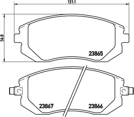 Brembo P 78 013 - Bromsbeläggssats, skivbroms xdelar.se