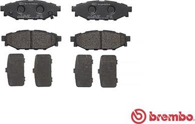 Brembo P 78 020 - Bromsbeläggssats, skivbroms xdelar.se