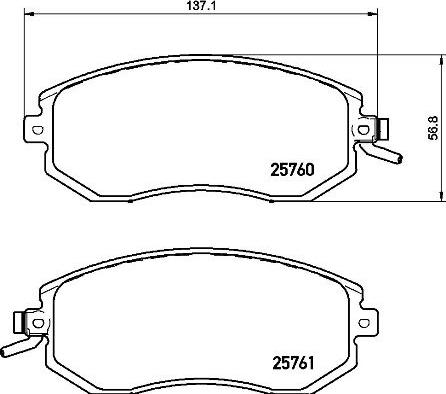 Brembo P 78 021X - Bromsbeläggssats, skivbroms xdelar.se