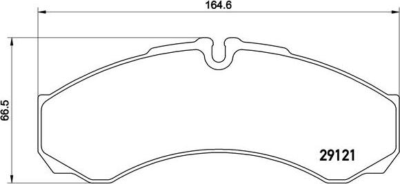 Brembo P A6 017 - Bromsbeläggssats, skivbroms xdelar.se