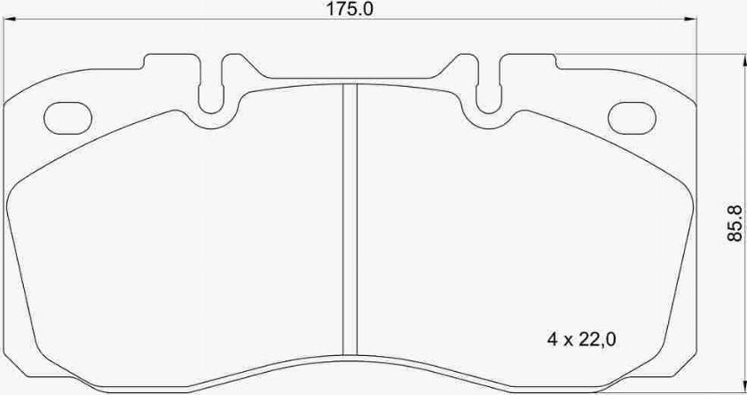 Brembo P A6 031 - Bromsbeläggssats, skivbroms xdelar.se