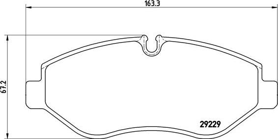 Brembo P A6 026 - Bromsbeläggssats, skivbroms xdelar.se