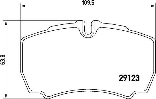 Brembo P A6 023 - Bromsbeläggssats, skivbroms xdelar.se