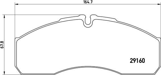 Brembo P A6 022 - Bromsbeläggssats, skivbroms xdelar.se