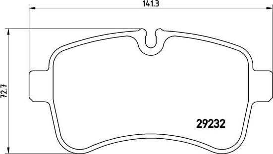 Brembo P A6 027 - Bromsbeläggssats, skivbroms xdelar.se