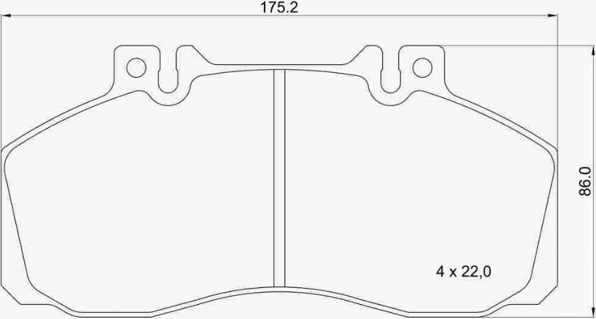 Brembo P B4 007 - Bromsbeläggssats, skivbroms xdelar.se