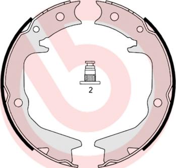 Brembo S 54 519 - Bromsbackar, sats, parkeringsbroms xdelar.se