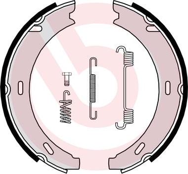 Brembo S 50 502 - Bromsbackar, sats, parkeringsbroms xdelar.se