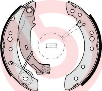 Brembo S 61 526 - Bromsbackar, sats xdelar.se