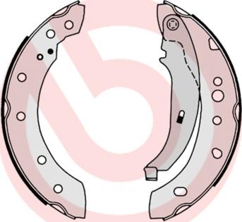 Brembo S 61 527 - Bromsbackar, sats xdelar.se