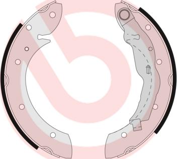 Brembo S 68 521 - Bromsbackar, sats xdelar.se