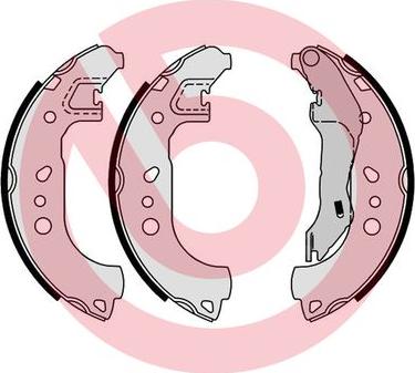 Brembo S 85 543 - Bromsbackar, sats xdelar.se