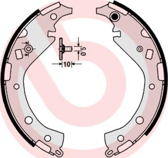 Brembo S 83 549 - Bromsbackar, sats xdelar.se