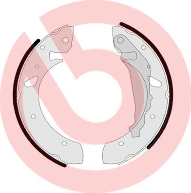 Brembo S 83 507 - Bromsbackar, sats xdelar.se