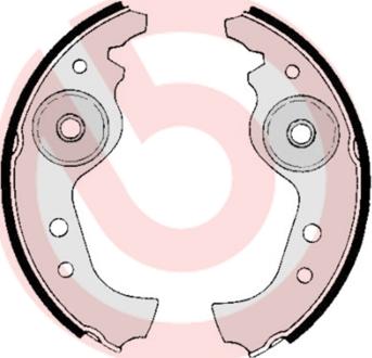 Brembo S 23 501 - Bromsbackar, sats xdelar.se