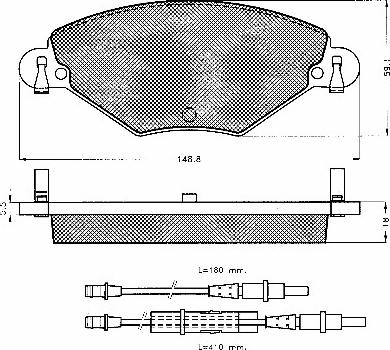 Magneti Marelli PF0181 - Bromsbeläggssats, skivbroms xdelar.se