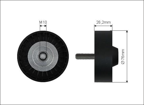 Caffaro 452-137 - Styrrulle, flerspårsrem xdelar.se