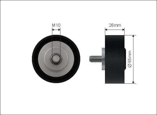 Caffaro 500541 - Styrrulle, flerspårsrem xdelar.se